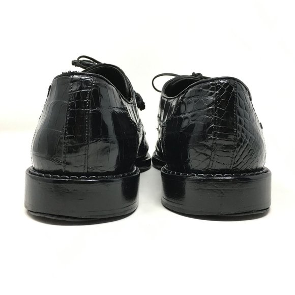 David Eden Oxfords Shoes Size 10 Black Crocodile main image 4